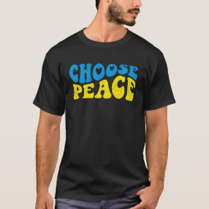 ウクライナ平和ウクライナ国旗を選択ウクライナ平和 Tシャツ