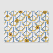 ウクライナ平和シンボルサインひまわりウクライナ戦争 薄葉紙 (正面)