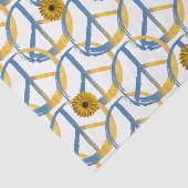 ウクライナ平和シンボルサインひまわりウクライナ戦争 薄葉紙 (詳細)