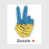 ウクライナ平和愛の自由 シール (シート)