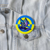 ウクライナ平和鮮やか鳩への支援 缶バッジ (インサイチュ)