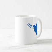 ウクライナ平和鳩 コーヒーマグカップ (正面右)
