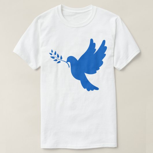 ウクライナ平和鳩 Tシャツ (デザイン正面)