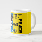 ウクライナ平和 ジャンボコーヒーマグカップ (正面右)