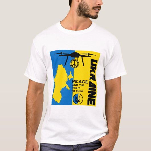 ウクライナ平和 Tシャツ (正面)