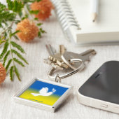 ウクライナ広場キーチェーン平和 キーホルダー (側面)