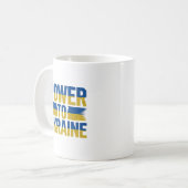 ウクライナ強 – 愛国的なサポートコーヒーマグ コーヒーマグカップ (正面左)