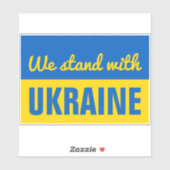 ウクライナ愛国支援平和ウクラニア国旗の車 シール (シート)
