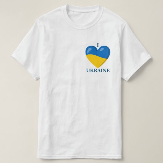 ウクライナ愛 Tシャツ (デザイン正面)