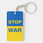 ウクライナ戦争を止めろ ウクライナ人 キーホルダー (裏面)