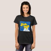 ウクライナ手描き地図 Tシャツ (正面フル)