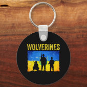 ウクライナ支援ウルベリン キーホルダー (正面)