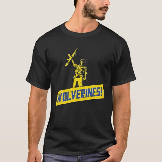 ウクライナ支援ウルベリン Tシャツ (正面)