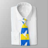 ウクライナ支援 ネクタイ 平和の鳩 国章 (タイ)