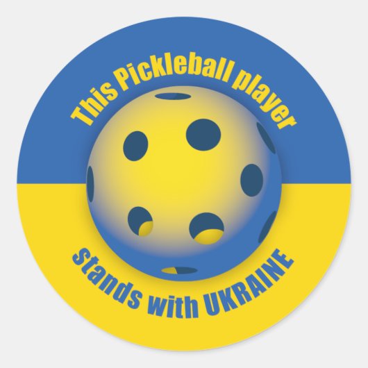 ウクライナ支援 ラウンドシール (正面)