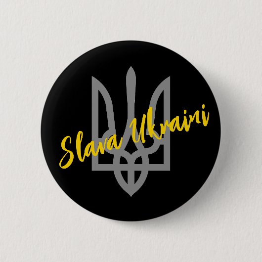 ウクライナ支援 缶バッジ (正面)