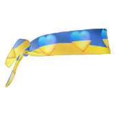 ウクライナ支援 – 自由平和 – ウクライナ国旗 タイヘッドバンド (回転270)