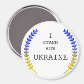 ウクライナ支援.I stand with Ukraine!!!!!マグネット マグネット (正面/裏面)