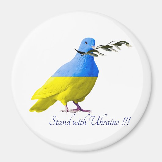 ウクライナ支援.I stand with Ukraine!!!!!マグネット マグネット (正面)