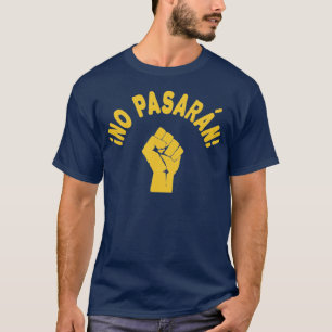 ウクライナ支援 No Pasaran Shall Not Pass Tシャツ
