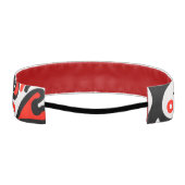 ウクライナ民族フォークアート花のパターンの添付 アスレチックヘッドバンド (裏面)