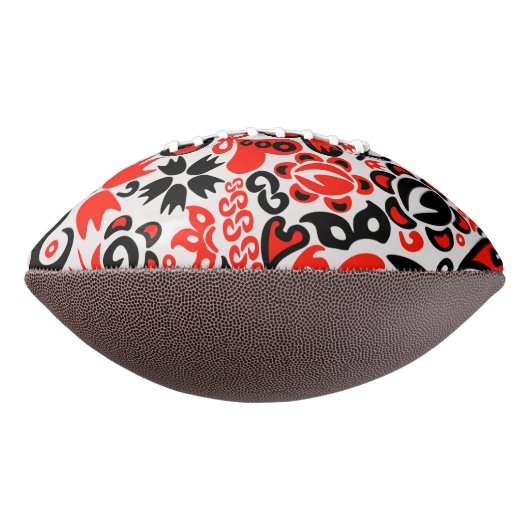 ウクライナ民族フォークアート花のパターンの添付 アメリカンフットボール (回転90)