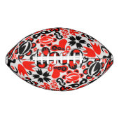 ウクライナ民族フォークアート花のパターンの添付 アメリカンフットボール (正面)