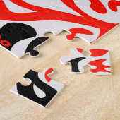 ウクライナ民族フォークアート花のパターンの添付 ジグソーパズル (側面)