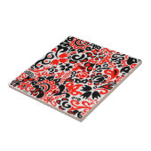 ウクライナ民族フォークアート花のパターンの添付 タイル (側面)