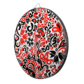 ウクライナ民族フォークアート花のパターンの添付 ダーツボード (正面右)