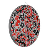 ウクライナ民族フォークアート花のパターンの添付 ダーツボード (正面左)