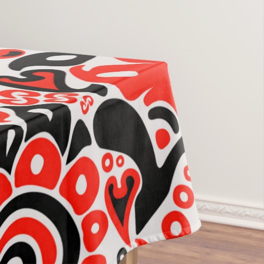 ウクライナ民族フォークアート花のパターンの添付 テーブルクロス (インサイチュ)