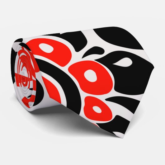 ウクライナ民族フォークアート花のパターンの添付 ネクタイ (ロール)