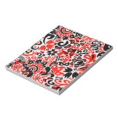 ウクライナ民族フォークアート花のパターンの添付 ノートパッド (回転)