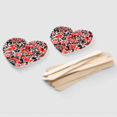 ウクライナ民族フォークアート花のパターンの添付 ハンドファン (組立なし)