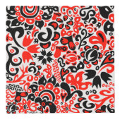 ウクライナ民族フォークアート花のパターンの添付 フォトキューブ (正面)