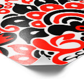 ウクライナ民族フォークアート花のパターンの添付 フォトプリント            (角)