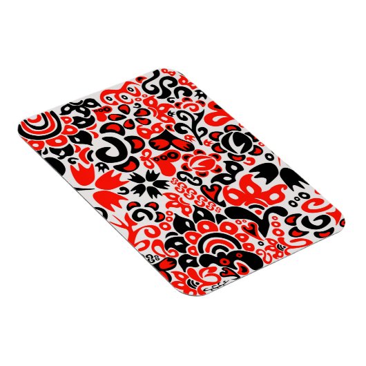 ウクライナ民族フォークアート花のパターンの添付 マグネット (右側)