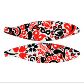 ウクライナ民族フォークアート花のパターンの添付 ミニバスケットボール (パネル)