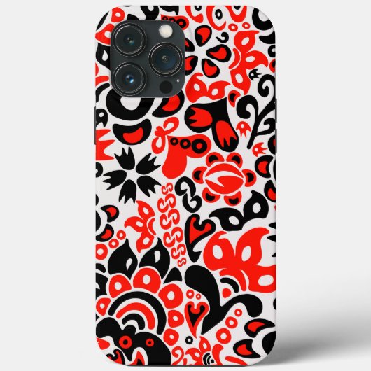 ウクライナ民族フォークアート花のパターンの添付 Case-Mate iPhoneケース (裏面)