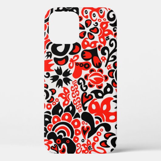 ウクライナ民族フォークアート花のパターンの添付 Case-Mate iPhoneケース (裏面)