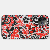 ウクライナ民族フォークアート花のパターンの添付 Case-Mate iPhoneケース (裏面(横))