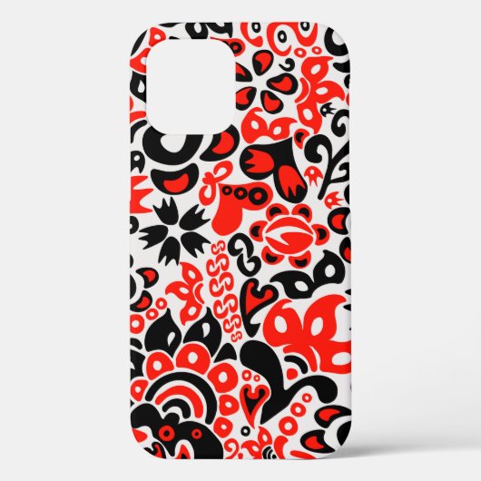 ウクライナ民族フォークアート花のパターンの添付 Case-Mate iPhoneケース (裏面)