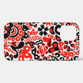 ウクライナ民族フォークアート花のパターンの添付 Case-Mate iPhoneケース (裏面 (横))