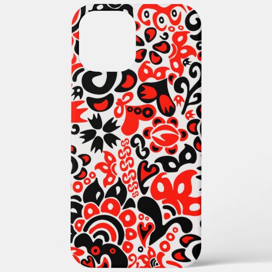 ウクライナ民族フォークアート花のパターンの添付 Case-Mate iPhoneケース (裏面)