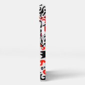 ウクライナ民族フォークアート花のパターンの添付 iPhoneケース (左側面)