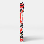 ウクライナ民族フォークアート花のパターンの添付 iPhoneケース (右側面)