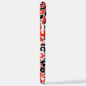 ウクライナ民族フォークアート花のパターンの添付 iPhoneケース (右側面)