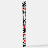 ウクライナ民族フォークアート花のパターンの添付 iPhoneケース (左側面)