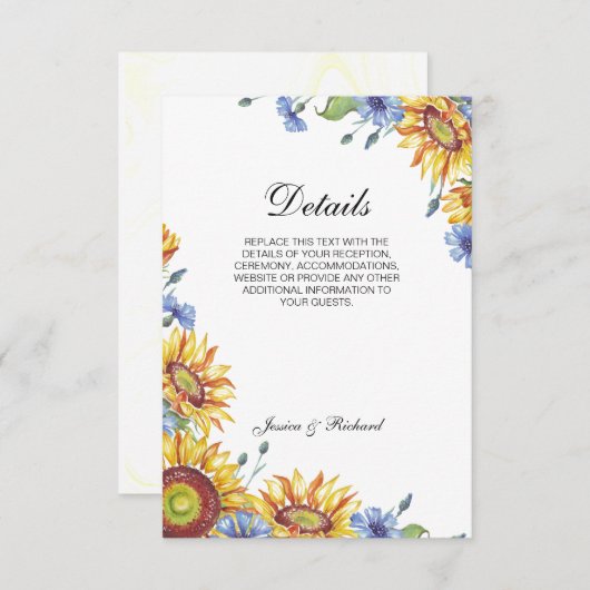 ウクライナ水色詳細エンクロージャカード エンクロージャーカード (正面/裏面)